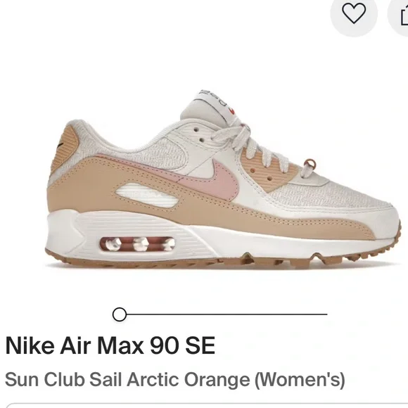 Nike Air Max 90 SE Women's Sneakers 7.5 Sun club sail - Picture 2 of 16
